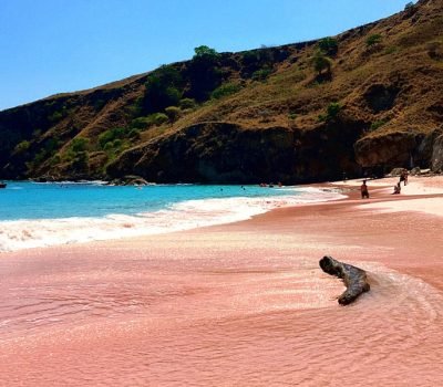 long pink beach