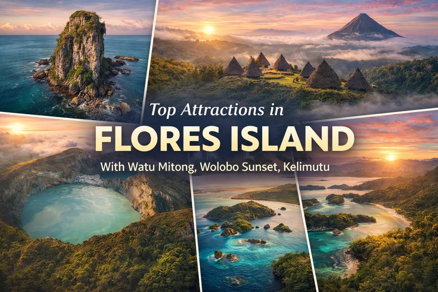 Flores Top Attractions: scenic landscapes, traditional villages, and cultural landmarks in Flores Island, Indonesia