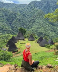 Traditional Manggarai houses in Wae Rebo village, Flores Island