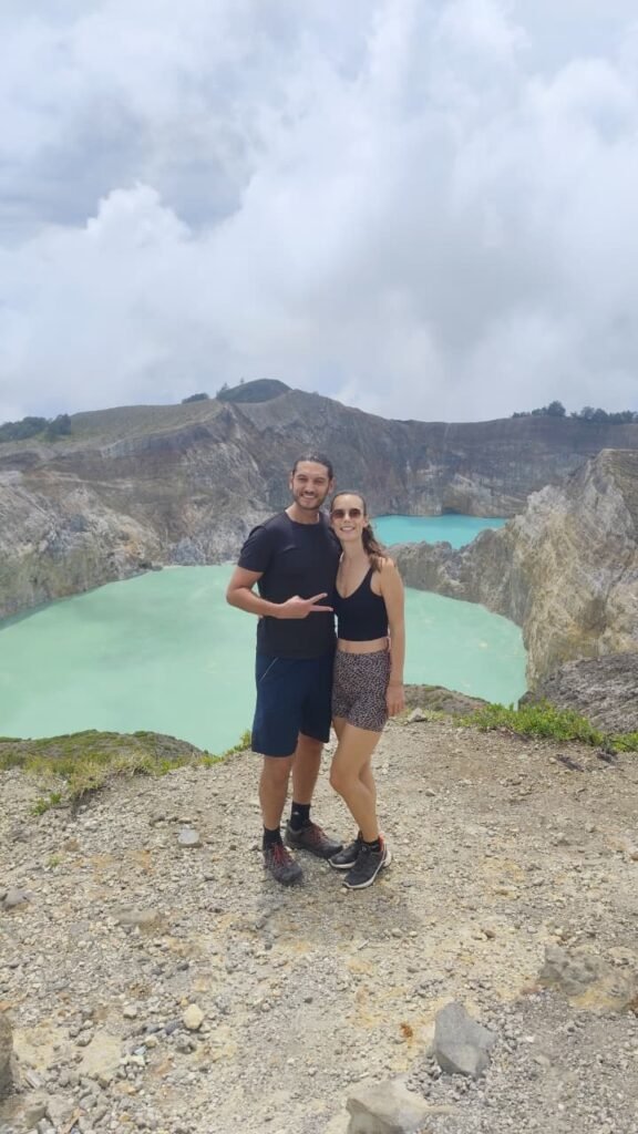 Kelimutu tour package | flores island indonesia tour komodo tour packages alor tour packages sumba tour lombok & bali tour Sunrise view at Kelimutus three colored crater lakes during Kelimutu Tour Package in Flores Indonesia