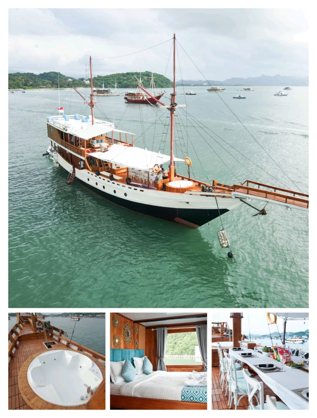3-Day Luxury Komodo Boat Tour on Carnaby Phinisi with Snorkeling and Sightseeing
