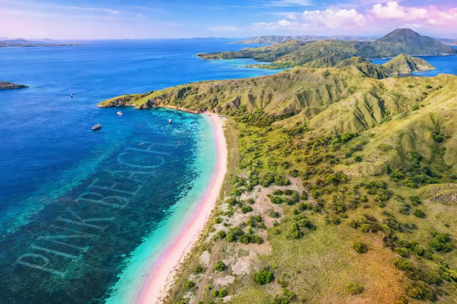 Summer Holiday at Pink Beach Komodo Island