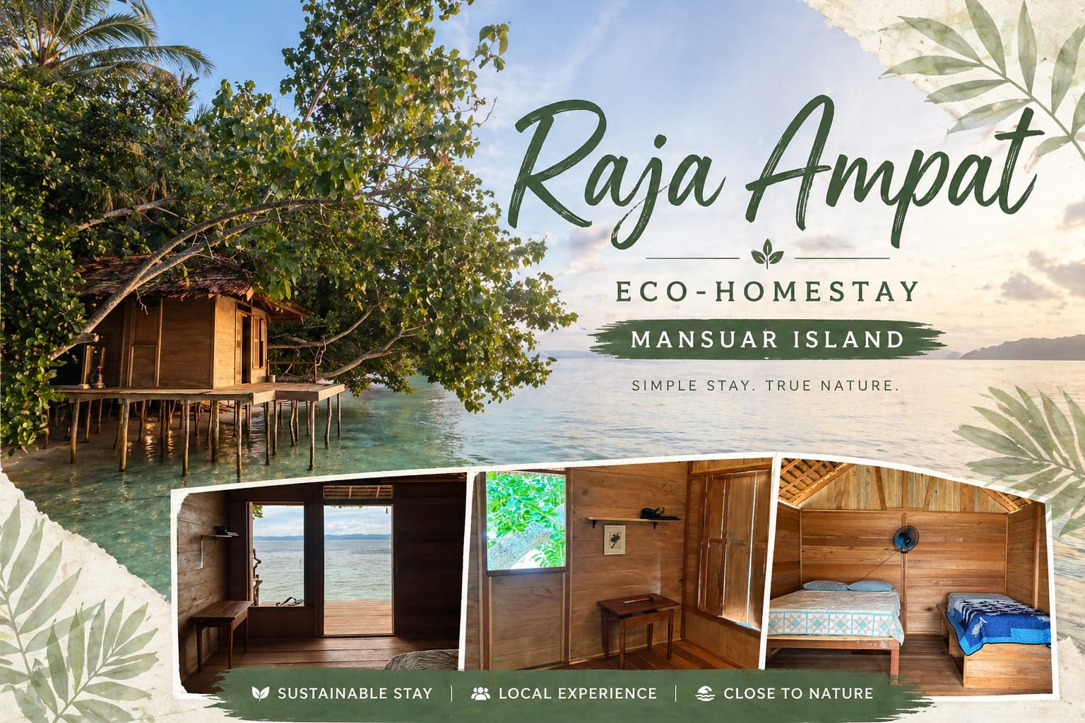 Ocean Lovers Homestay in Raja Ampat  Eco stay on Mansuar Island