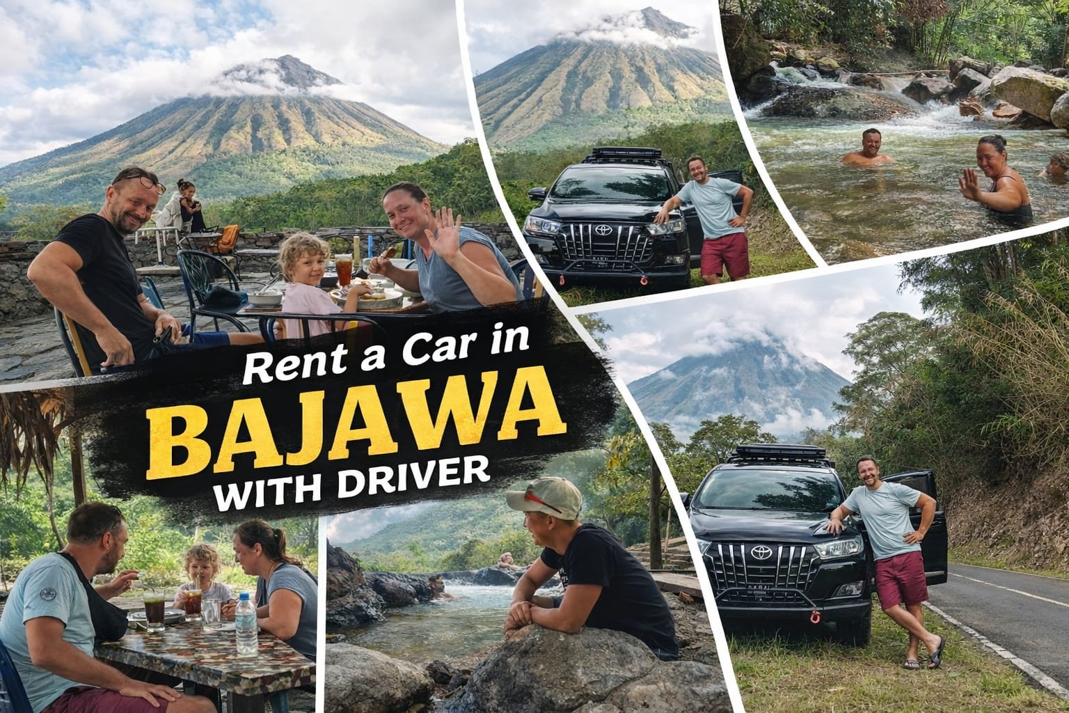 Rent a car in Bajawa with driver  Toyota Innova at Avatar Hill Bajawa Flores