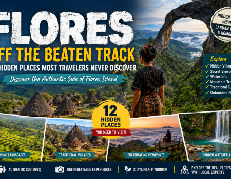 Flores off the beaten track featuring traditional villages, hidden waterfalls, scenic mountains, and authentic cultural experiences in Flores Island, Indonesia.
