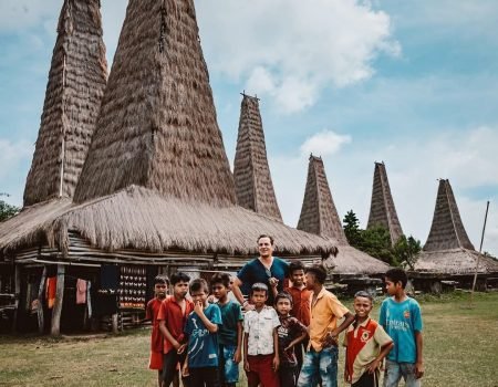Ratenggaro Sumba travel — traditional Sumbanese village with megalithic tombs and thatched houses