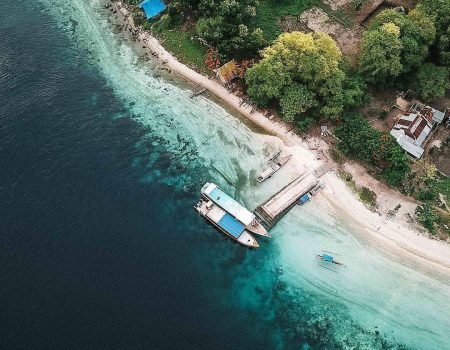 Pristine beach landscape in Alor Island tour
